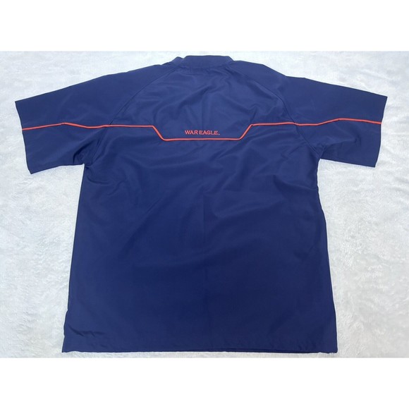 AUBURN TIGERS Under Armour War Eagle Pullover 1/4 Zip Jacket Navy Mens Small - Picture 6 of 7